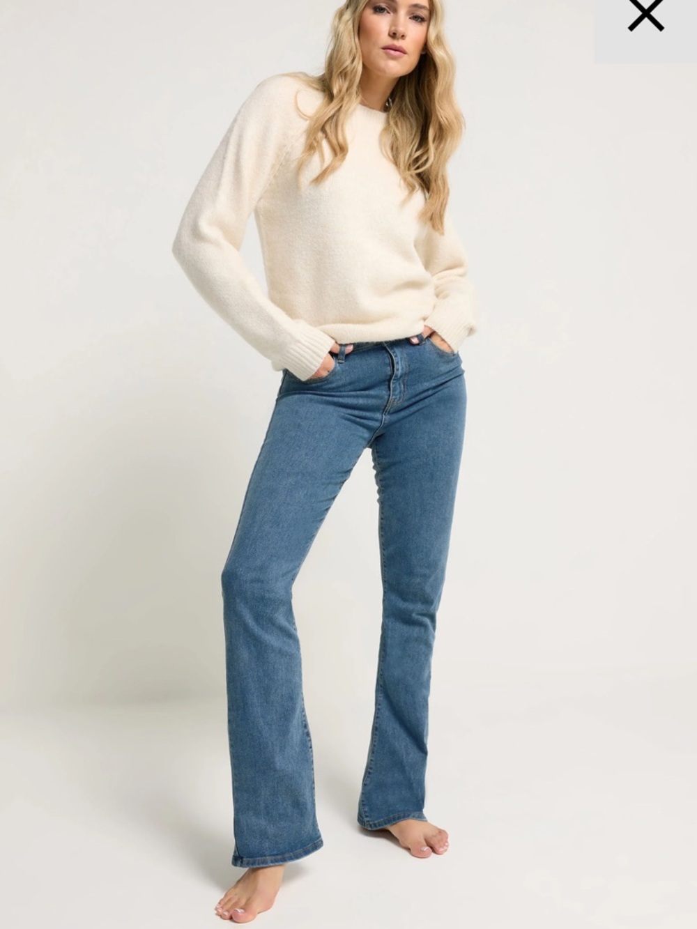 LTS Long Tall Sally bootcut jeans 6 36” inseam high rise Surf wash stretch pants